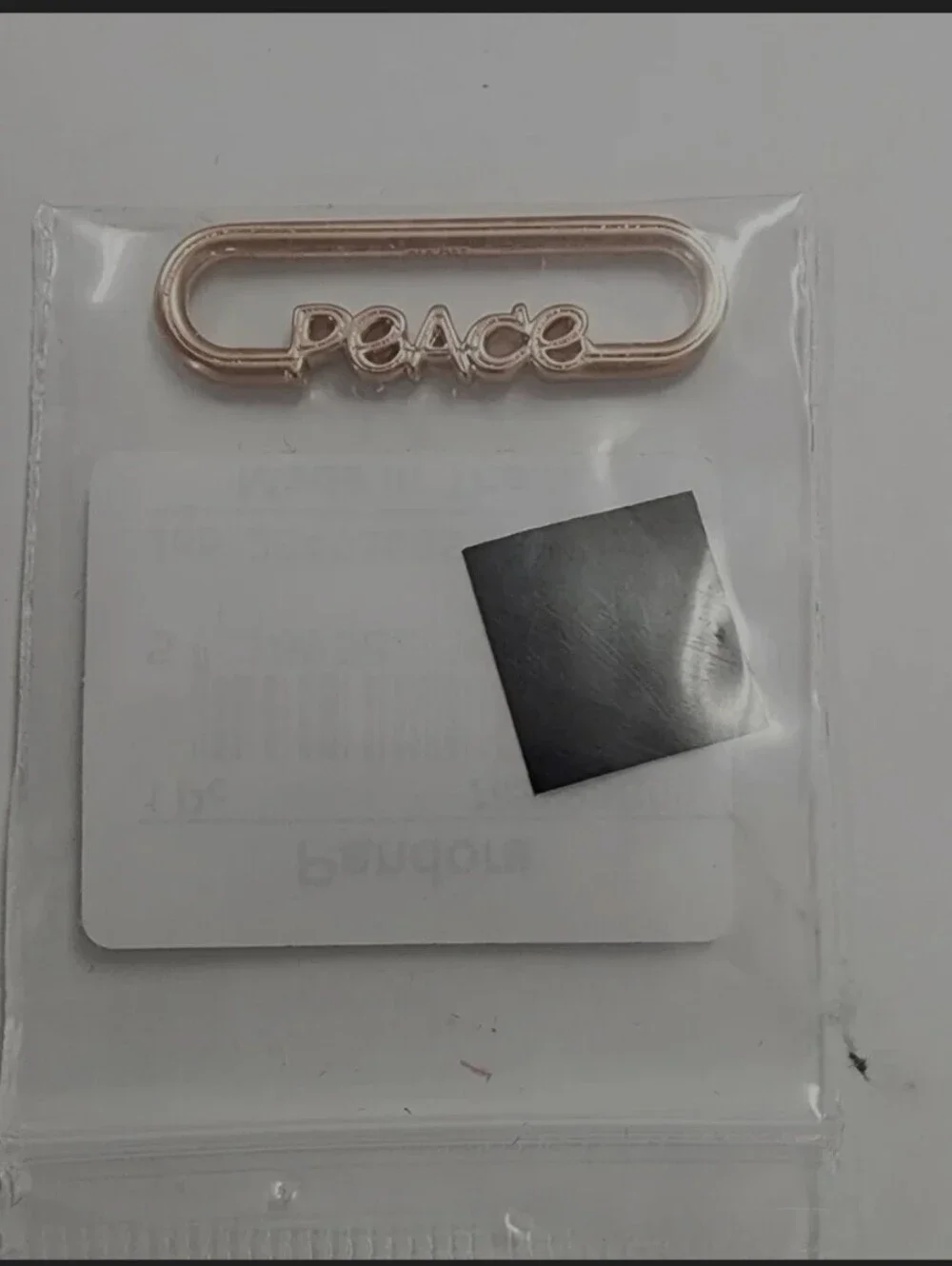 Authentic Pandora ME Styling Peace Word Link